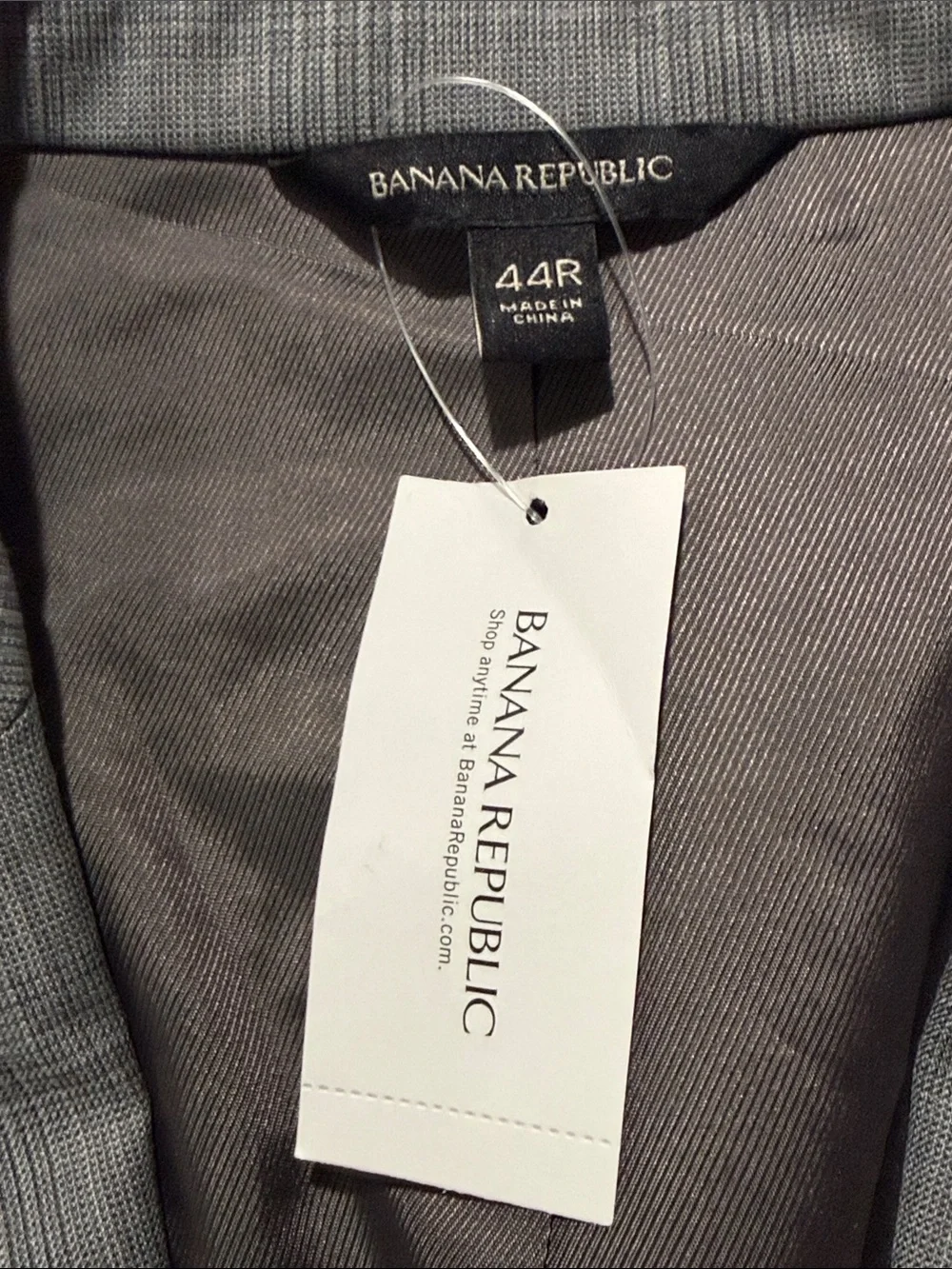 New Banana Republic Men’s Slim Fit Poly Blend Blazer 44R Regular Suit Jacket